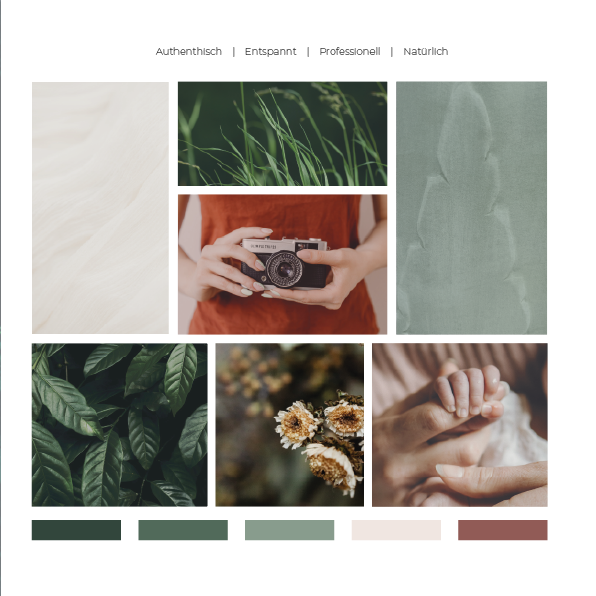 Moodboard und Farbwelt Leiser Fotografie